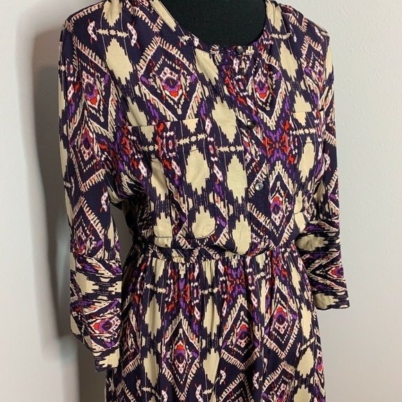 Anthropologie Holding Horses Aztec Dress - Picture 3 of 7